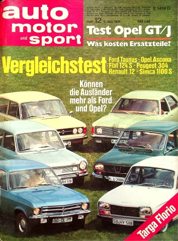 Deckblatt Auto Motor und Sport (12/1971)